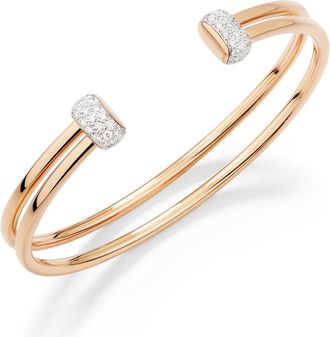 POMELLATO Together Diamond Cuff Bracelet in Rose Gold at Nordstrom