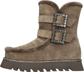 Alma En Pena Crosta Su&egrave;de Enkellaarsjes - Dames - Winterlaarzen - Bruin - 36 EU - Su&egrave;de - Schoenen