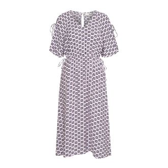 Ichi Vierkante Ikat Aop Jurk - Dames - Casual kleedjes - Veelkleurig - XS - Kleedjes
