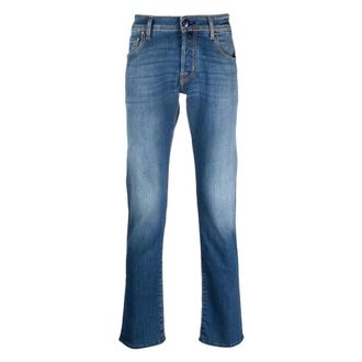 Jacob Cohen Nick Mid-Rise Jeans - Heren - Jeans - Blauw - Maat: W32
