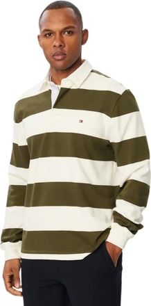 Tommy Hilfiger Polo de Rayas Esencial - Tops - Hombre - Verde - XL
