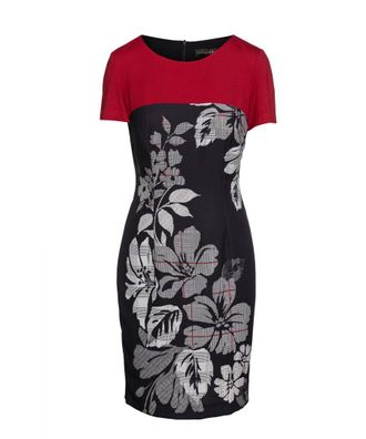 M&oacute;veis Conquista Womens Red Floral Dress by - Size EU 44 (Womens)