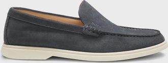HUGO BOSS Mens Sienne Loafers Grey - Size: 10