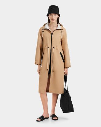 Rudsak CARLA WOMENS LONG HOODED RAIN COAT