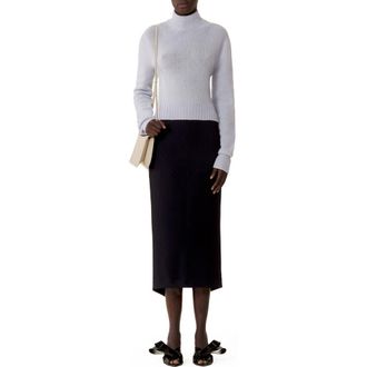 Lanvin Open-Back Sweater In Cashmere in Sky Blue at Nordstrom, Size Medium