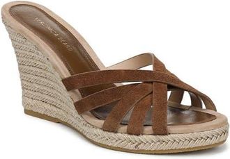 Veronica Beard Phylina Wedge Sandal in Chestnut at Nordstrom, Size 12