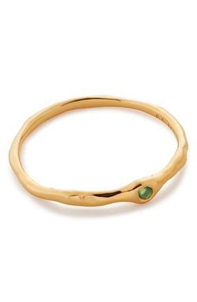 Monica Vinader Mini Siren Stacking Ring in 18K Gold Vermeil at Nordstrom, Size 5.5