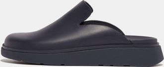 FitFlop Womens Fit Flop Gen-FF Leather Mules in Navy