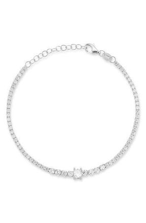 Sphera Milano Cubic Zirconia Tennis Bracelet in Silver at Nordstrom Rack