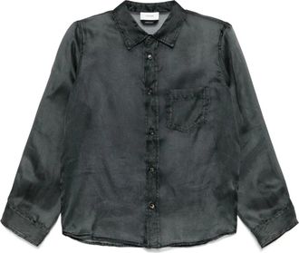Haikure Ronda Denim Print - Dames - Overhemden - Blauw - L - Denim - Overhemden