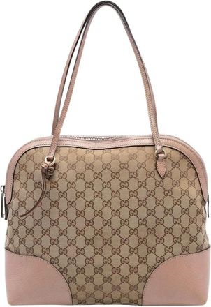 Gucci Pre-owned Shoulder Bags, female, Brown, Size: ONE SIZE Pre-owned Vintage Monogram Tote Bag