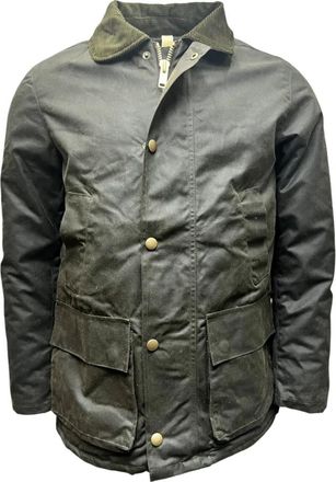 Brixtol Textiles Curtis Waxed Jacket - Heren - Zomerjassen - Groen - 2XL - Katoen - Jassen