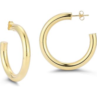 Glaze Jewelry 14K Gold Plated Sterling Silver Hoop Earrings at Nordstrom Rack