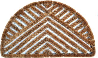 Imports Decor Imports Decor Half-round Spiral Doormat, Triangle, 18-Inch by 30-Inch