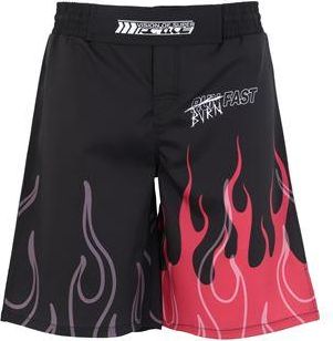 Vision Of Super BLACK PANTS WITH RED FLAME