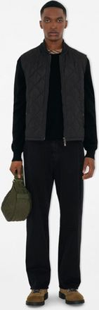 Burberry Mens Black Nylon Vest - Size Medium