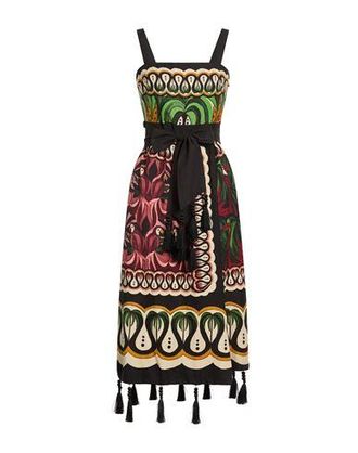 Farm Rio COCONUT TREE FLOW SCARF DRESS