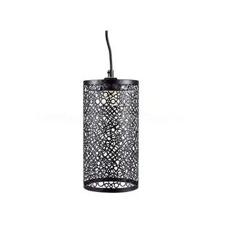 Trade Shop Trade Shop Traesio - Trade Shop - Lampadario Pendente A Sospensione In Metallo Nero Matto Stile Elegante Vt-7131