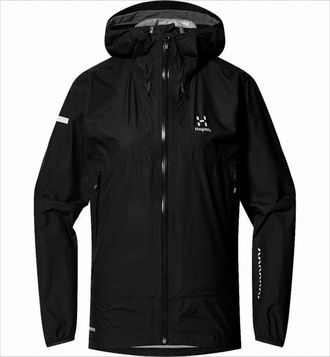 Hagl&ouml;fs Black Activewear Jacket With Adjustable Hood