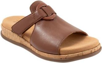 Trotters Ginnie Platform Wedge Slide Sandal in Luggage at Nordstrom, Size 10.5