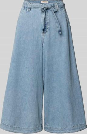 Gang Wide Fit Jeansculotte mit Bindegürtel Modell Scarla in Hellblau, Größe 26