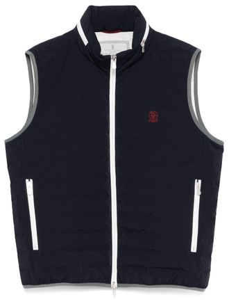 ダウンベスト BRUNELLO CUCINELLI Men Vests MD4796523PL CTG25 WHITE BRUNELLO CUCINELLI(ブルネロクチネリ) ダウンベスト(メンズ