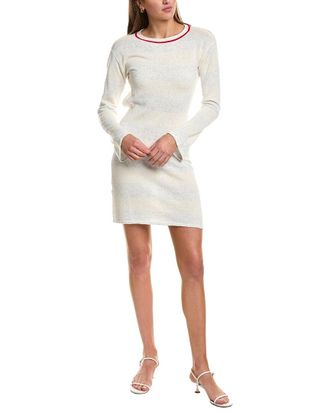 Rowing Blazers Tonal Striped Silk-Blend Sweaterdress