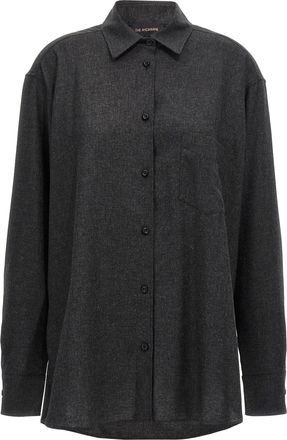Andamane Gray Wool Womens Blouse