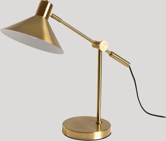 Sklum L&aacute;mpara De Mesa Metalizada Clayt Sklum Dorado