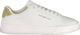 Tommy Hilfiger Bianco Poliuretano Uomo Sneaker - Heren - Sneakers - Wit - 46 EU - Leer - Schoenen