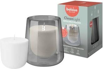 Bolsius geurkaars Cleanlight Starterkit - Cypress & Amber