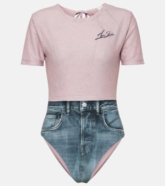 Acne Studios Costume da bagno Etee con stampa