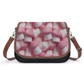 Generic Mushroom Marshmallow Candy Fashion Womens Crossbody Bags Novelty Handbag Shoulder Bag Purse