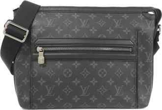 Louis Vuitton Black Coated Canvas Shoulder Bag (Pre-Owned)