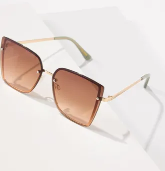 Talbots Rebecca Frameless Sunglasses - Burnt Olive - 001 Talbots