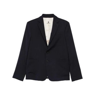 Barena Blazers, female, Black, Size: 2XS Pocket Buttoned Blazer