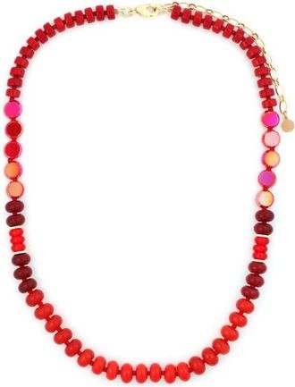 Panacea Red Stone Stand Necklace at Nordstrom