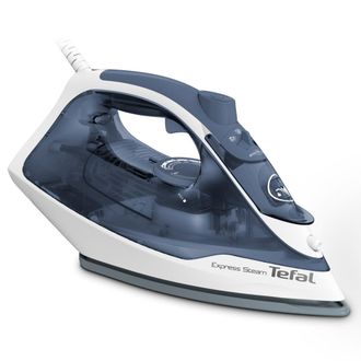 T-fal Express Steam Fv2837e0 Plancha Azul Gris Blanca