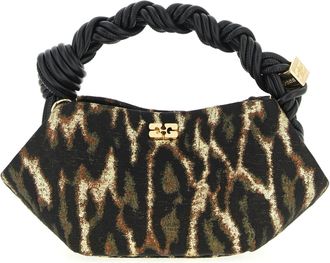 Ganni Metallic Cloque Bou Borse A Mano Marrone-Donna