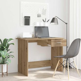 vidaXL Vidaxl - Scrivania Rovere Artigianale 100 X 50 X 76 Cm Legno Multistrato