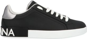 Dolce & Gabbana Black Portofino Logo Sneakers