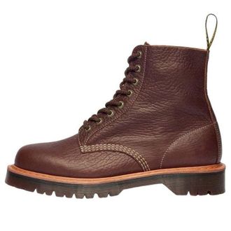Dr. Martens 1460 Wild Grain Leather Lace Up Boots Sepia Brown 42444200