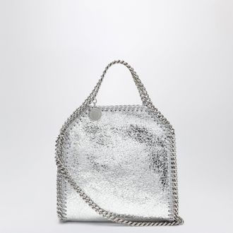 Stella McCartney Falabella micro tote bag in silver