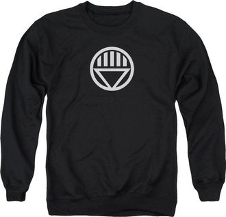 Gildan Green Lantern Black Lantern Logo Adult Crewneck Sweatshirt