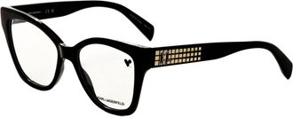 Karl Lagerfeld Womens 53 mm Black Opticals