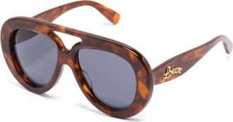 Loewe Curvy Zonnebril - Heren - Zonnebrillen - Bruin - 55 MM - Accessoires
