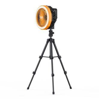 OEM Ventilador Tr&iacute;pode Plegable 3 En 1: De Mesa, Techo Y Suelo. 4 Velocidades, 3 Niveles De Intensidad De Luz, Bater&iacute;a Integrada De 10 000 Mah Y Soporte I