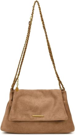 Generic Fashion Women Soft Suede Shoulder Bag Winter Small Chain Crossbody Bags Trend Female Handbags And Purses(Khaki)