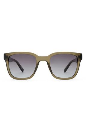 Le Specs Elixir 52mm Polarized Square Sunglasses in Khaki /Khaki Green at Nordstrom
