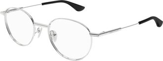 Alexander McQueen Stijlvolle Bril Am 0502O Zwart - unisex - Brillen - Grijs - 49 MM - Accessoires